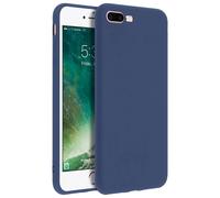 Forcell Carcasa para iPhone 7 Plus / 8 Plus Soft Touch Silicona, Azul noche