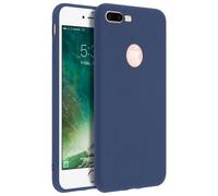 Forcell Soft Touch Funda de Silicona Azul Oscuro para iPhone 7/8 Plus