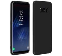 Forcell Soft Touch Funda de Silicona Negra para Samsung Galaxy S8