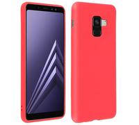 Forcell Soft Touch Funda de Silicona Roja para Samsung Galaxy A8