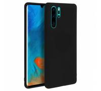 Forcell Soft Touch Funda Silicona Negra para Huawei P30 Pro