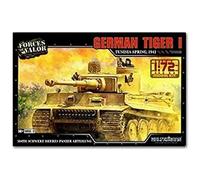 Forces of Valor Kit de producción 1:72 DT. Tiger I DAK 1943 - Modelo de Suelo, modelismo, Modelo de Diorama, modelismo Militar, Kit de plástico