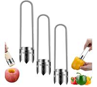 Forcipower - Removedor multifuncional de núcleo de frutas y verduras, removedor de núcleo, herramienta de descorazonador de verduras de acero inoxidable 2025 para utensilios de cocina, pimiento rojo