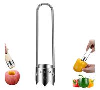 Forcipower - Removedor multifuncional de núcleo de frutas y verduras, removedor de núcleo, herramienta de descorazonador de verduras de acero inoxidable 2025 para utensilios de cocina, pimiento rojo