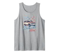 Ford - Bronco American Rojo, Blanco y Azul Estrellas Camiseta sin Mangas