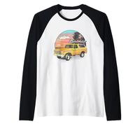 Ford Bronco at The Beach Camiseta Manga Raglan