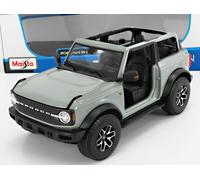 2021 Ford Bronco Badlands Sin Puertas Gris 1:18 Maisto 31457