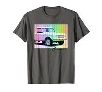 Ford Bronco Retro Rainbow Camiseta