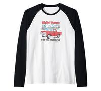 Ford - Bronco - Vacaciones a Caballo a través de Las montañas Camiseta Manga Raglan