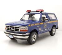 Ford BRONCO Xlt 1996 New York State Policía Azul Coche a Escala 1:18 Greenlight