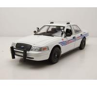 Ford Crown Victoria Detroit Policía Interceptor 2008 Modelo 1:24 Greenlight