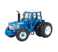 FORD ENGLAND TW35 TRACTOR DUAL WHEELS 1981 BLUE | Tractor de juguetes de granja a escala 1:32, juguetes Britains Farm, dirección de trabajo, detalle de neumático doble