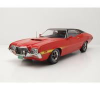 1972 Gran Torino Sport 2 puertas rojo con parte superior de vinilo negro 1/18 Diecast Model Car por IXO Models 18CMC26322