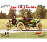 Ford Modelo T 1913 Speedster, American Sport Coche 1:24 Plástico Modelo Kit Icm