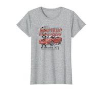 Ford Mustang 2003 Camiseta, Mujer, Gris Jaspeado, L