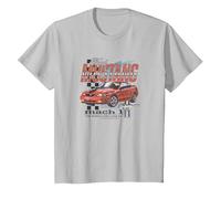 Ford Mustang 2003 Camiseta, Niños, Plata, 8 años