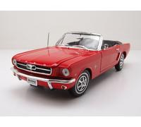 Ford Mustang Cabriolet 1964,5 Rojo Modelo De Coche 1:18 Welly
