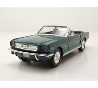 Ford Mustang Convertible 1964 Verde Metálico Coche De Modelo 1:24 MotorMax