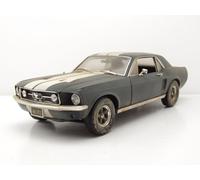 Ford Mustang Coupé 1967 Negro Mate Creed II 1:18 Greenlight Modelo