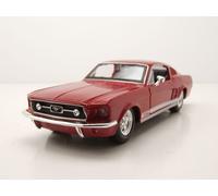 Ford MUSTANG Gt 1967 Coche a Escala Rojo 1:24 Maisto
