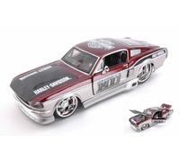 Ford MUSTANG Gt 1967 Harley Davidson Metallic Plata/Copper 1:24 Modelo 32168