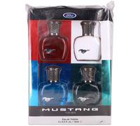 Ford Mustang para Hombre Set: Eau Colonia x4 (0.5 +0.5 + 14.8ml) Dañado Caja