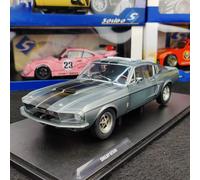FORD MUSTANG SHELBY GT500 GRIS NEGRO RAYAS 1967 1:18 NUEVO CAJA