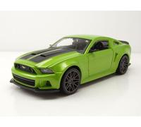 Ford Mustang Street Racer 2014 Verde Metálico Maisto Modelo 1:24