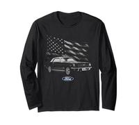 Ford Mustang USA Flag Manga Larga