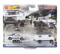 Ford RS200 y furgoneta de rally de Hot Wheels Team Transport
