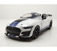 Ford Shelby Mustang GT500 2020 Blanco Azul Coche De Modelo 1:24 Jada Toys