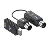 FORE K1 Wireless Cable MIDI Funciona con MIDI Keyboard/Device -10m | Editar y grabar, Wireless, No requiere controlador, Plug & Play, compatible con iOS y Android, Windows/Mac OS - 2m