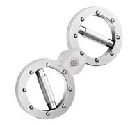 Forearm Strength Trainer, Stainless Steel Hand Grip Ejerciser, Ergonomic Arm Muscle Strengthening Tool, for Fitness Training, Home Gym, Workout, Office Use, Muscle Recovery, 14.57x6.5x1.06in