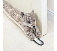Forecronic Burlete para puerta de animales con diseño de zorro, para puerta y ventana, 81 cm / 32in, decorativo y ponderado contra el viento y el ruido