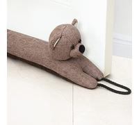 Forecronic Burletes de Puerta Decorativos Paravientos 76 cm para Puertas y Ventanas, Amortiguador de Corrientes de Aire contrapesado para la Parte Inferior de la Puerta - Oso 30"