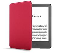Forefront Cases Funda para Amazon Kindle (16 GB) 6" (11.ª Generación, Modelo: 2024 y 2022) - Delgado, Ligera y Protectora Funda para Amazon Kindle 6" - Smart Auto Sueño Estela Función - Rojo