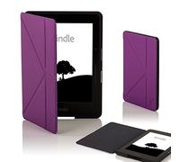 Forefront Cases Funda para Amazon Kindle Voyage (Modelo: 2014) - Delgado, Ligera y Protectora Funda para Kindle Voyage - Smart Auto Sueño Estela Función - Diseño de Origami de Pie - Púrpura
