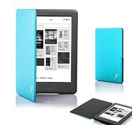Forefront Cases Funda para Kobo GLO HD (Modelo: N437-2014) - Delgado, Ligera y Protectora Funda para Kobo GLO HD - Smart Auto Sueño Estela Función (Carcasa) - Azul Claro