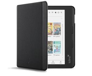 Forefront Cases Funda para Tolino Vision Color (Colour) (Modelo:2024) - Delgado, Ligera y Protectora Funda para Tolino Vision Color (Colour) con Smart Auto Sueño Estela Función (Carcasa) - Negro