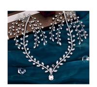 Forehead Headband Rhinestone Bridal Head Chain Wedding Hair Accessories Bride Girl Headwear Pageant para ocasiones especiales y festivales(Silver 4)