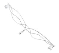 Forehead Headband Rhinestone Bridal Head Chain Wedding Hair Accessories Bride Girl Headwear Pageant para ocasiones especiales y festivales(Silver 8)