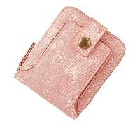 Foreign Trade - Cartera corta multifuncional de tela vaquera con cremallera horizontal para niñas (rosa, talla única)