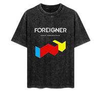Foreigner Band Music Logo Men T-Shirt Black Unisex Tops Casual tee 3XL