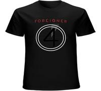 Foreigner British 4 Album Cover Men's T Shirt Rock Music Graphic Unisex Black M