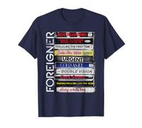 Foreigner Classic Hit Songs 80s Rock Band Camiseta