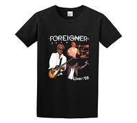 Foreigner Live In 05 T-Shirt Mens Black Unisex Tees Shirt S
