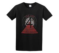 Foreigner Music Group Tour '81 '82 Unisex 100% Cotton Short-Sleeve T-Shirts Black XL