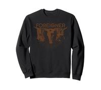 Foreigner Texas Longhorn with Flags Western Vintage Band Sudadera