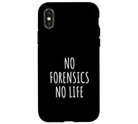 Forense Hombres Mujeres Escena del crimen Investigación Laboratorio de ADN Carcasa para iPhone X/XS