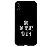 Forense Hombres Mujeres Escena del crimen Investigación Laboratorio de ADN Carcasa para iPhone XS Max